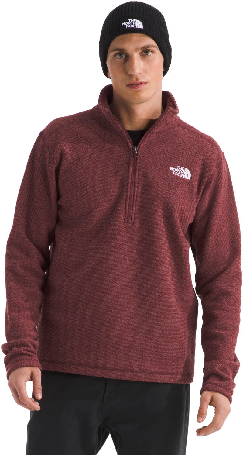 Textured Cap Rock 1/4 Zip - Mens - sumac heather 1