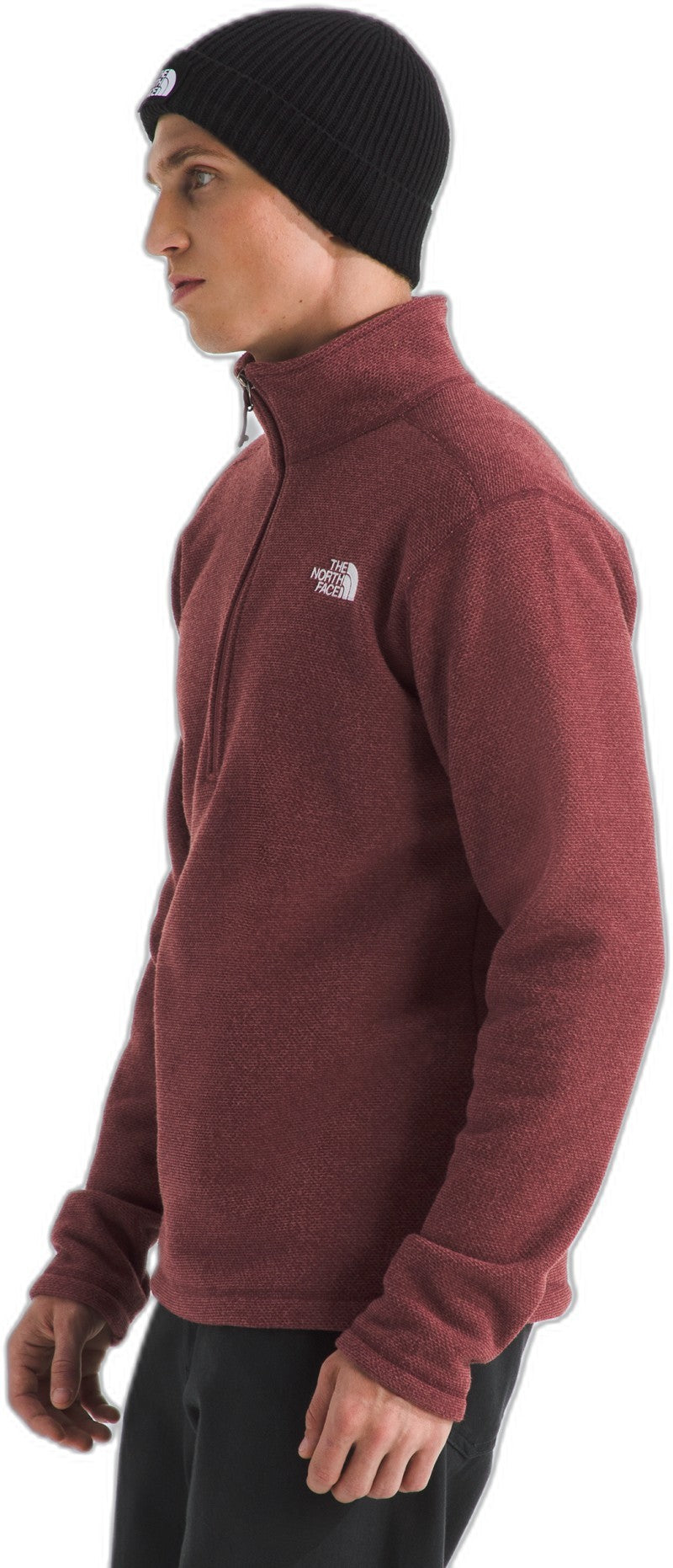 Textured Cap Rock 1/4 Zip - Mens - sumac heather 1