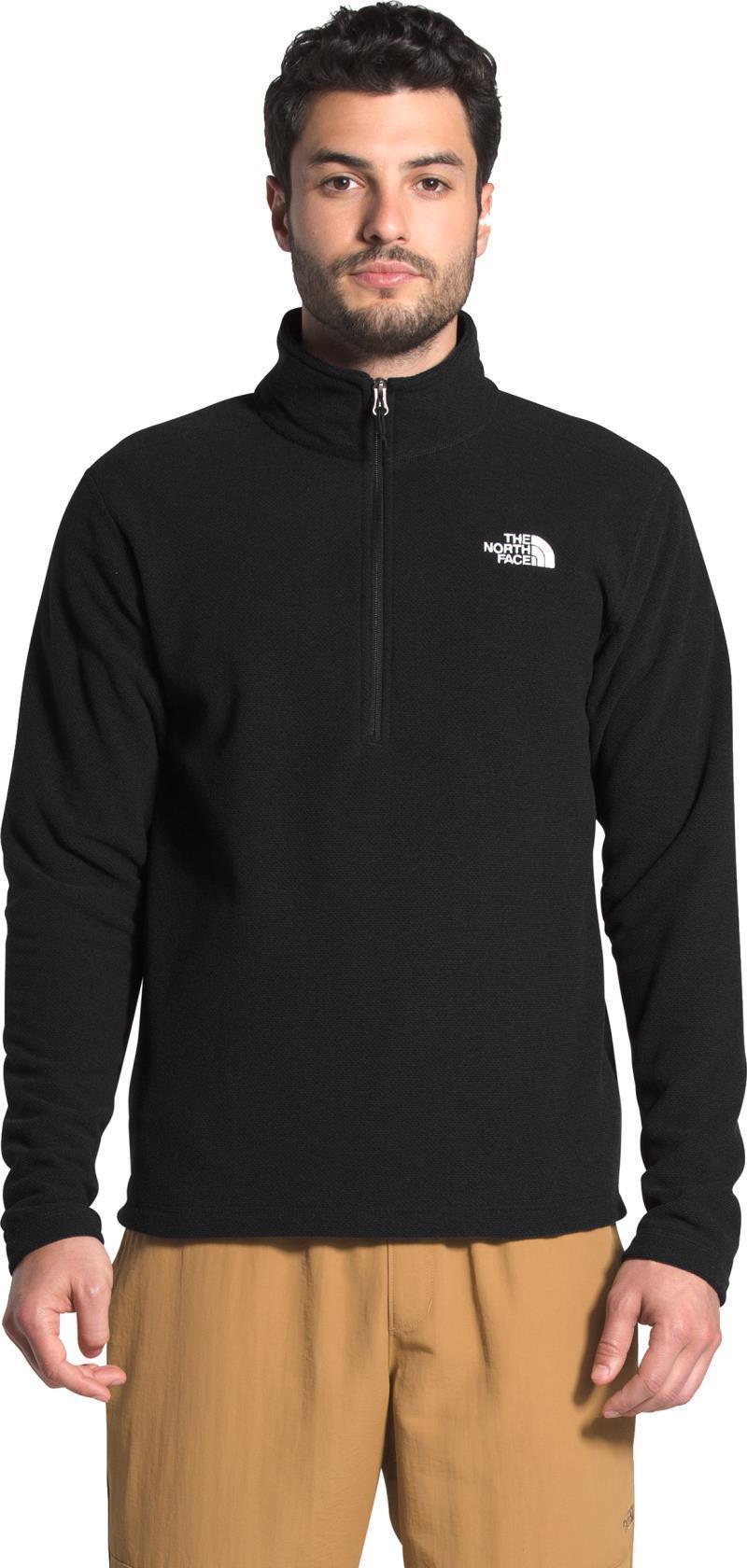 Textured Cap Rock 1/4 Zip - Mens - tnf black 1