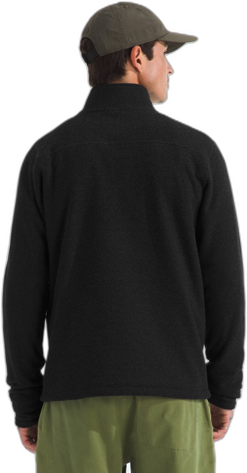 Textured Cap Rock 1/4 Zip - Mens - tnf black heather 1