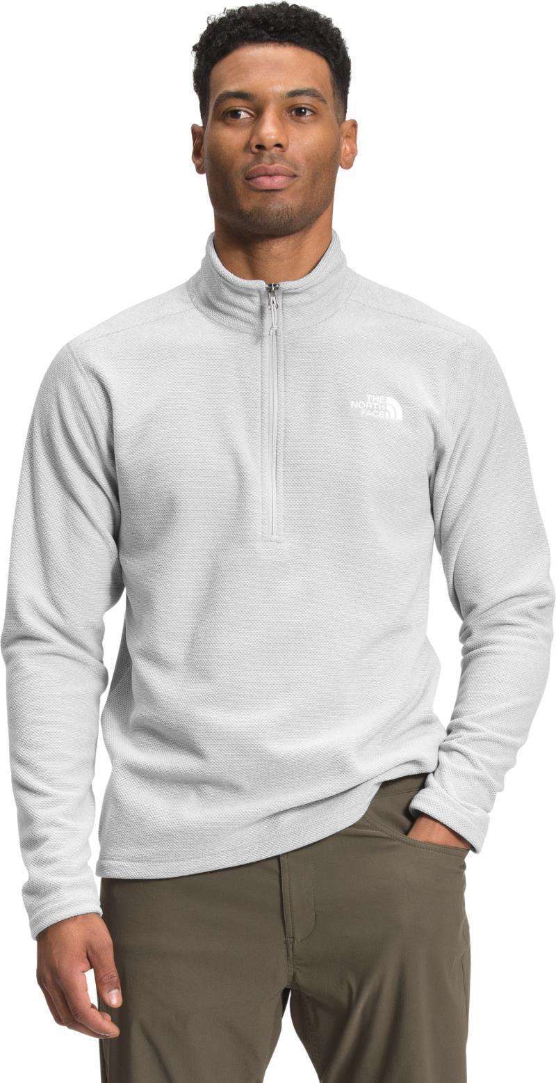 Textured Cap Rock 1/4 Zip - Mens - tnf light grey heather 1