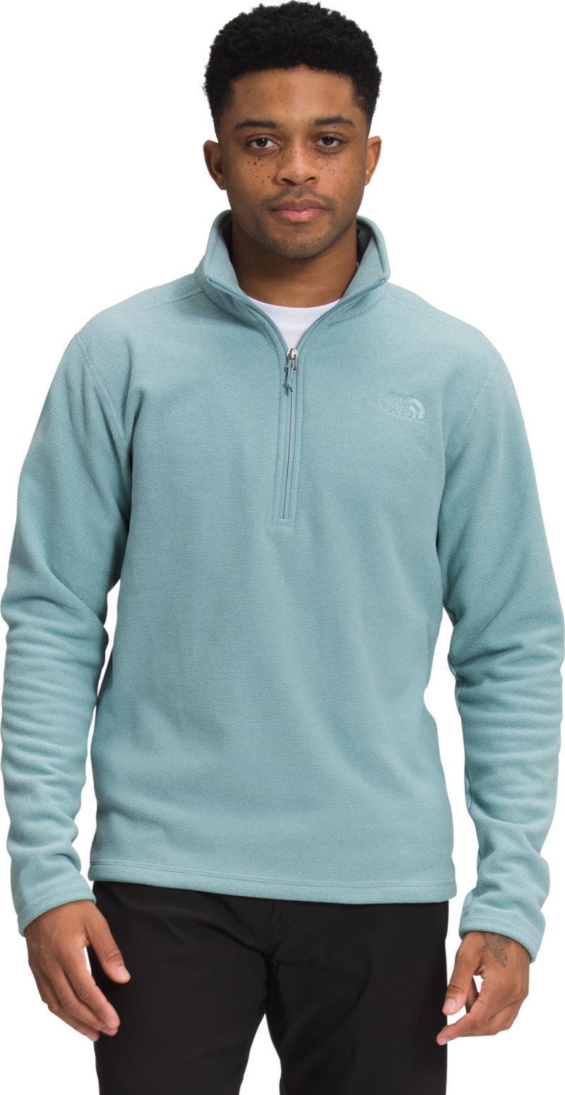 Textured Cap Rock 1/4 Zip - Mens - tourmaline blue 1