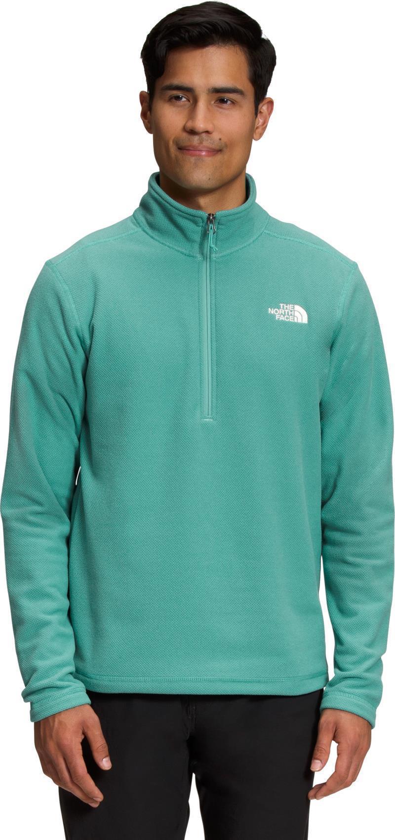 Textured Cap Rock 1/4 Zip - Mens - wasabi 1
