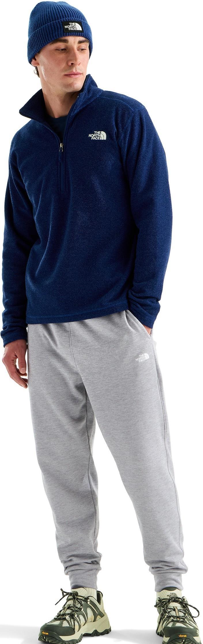 Textured Cap Rock Quarter Zip - Mens - bold blue heather 1