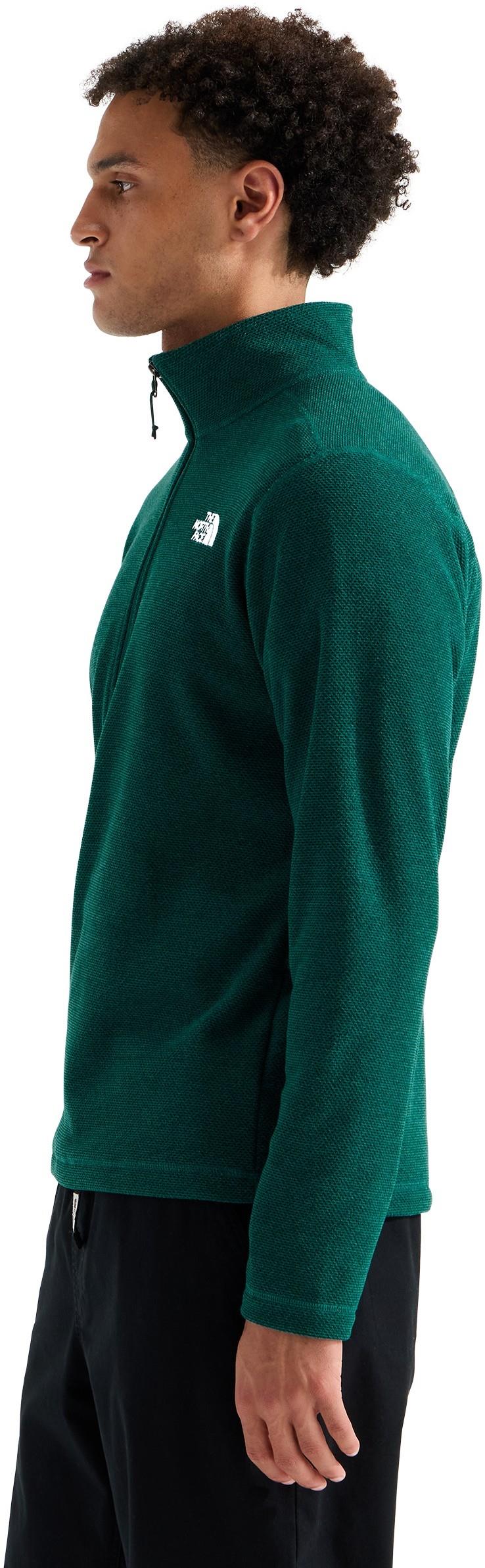 Textured Cap Rock Quarter Zip - Mens - pacific teal heather 1