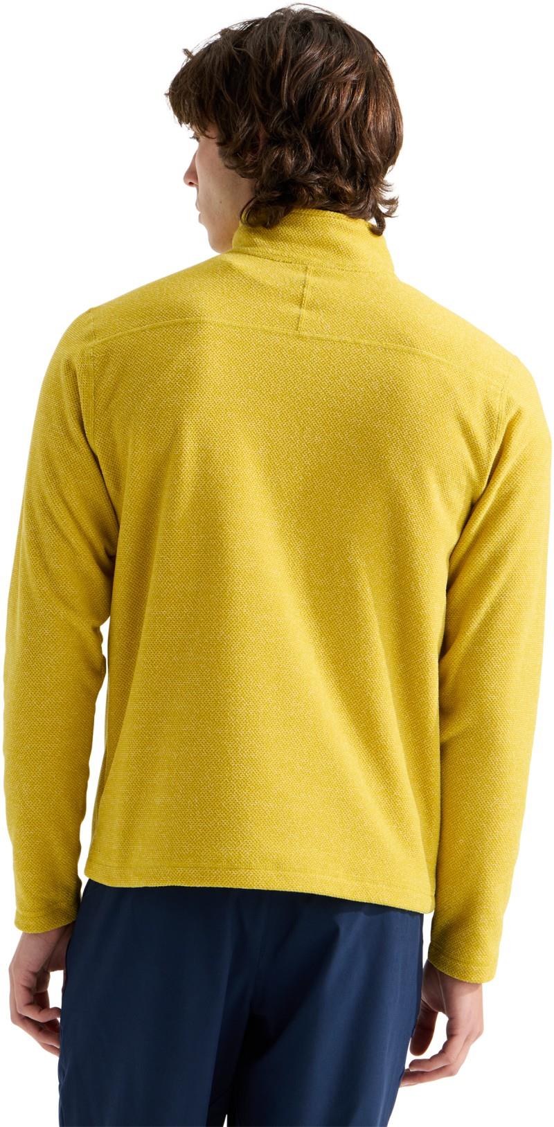 Textured Cap Rock Quarter Zip - Mens - pigment yellow heather 1