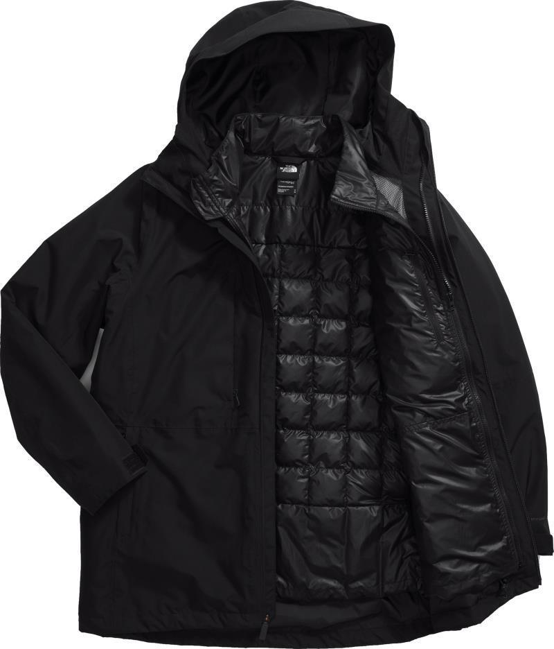 ThermoBall Eco Snow Triclimate Jacket, Plus - Womens - tnf black 1