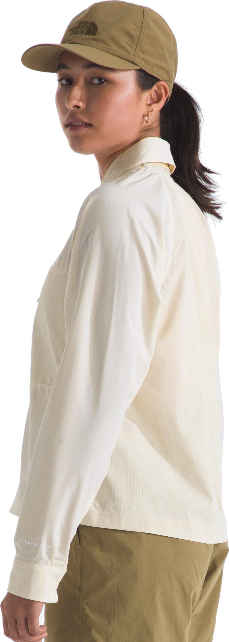 Trail LightRange LS Shirt - Womens - white dune / desert stone 1