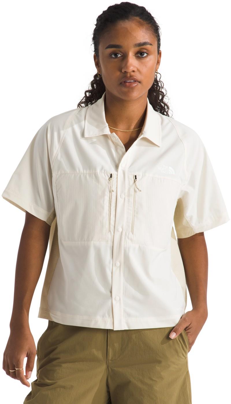 Trail LightRange SS Shirt - Womens - white dune / desert stone 1