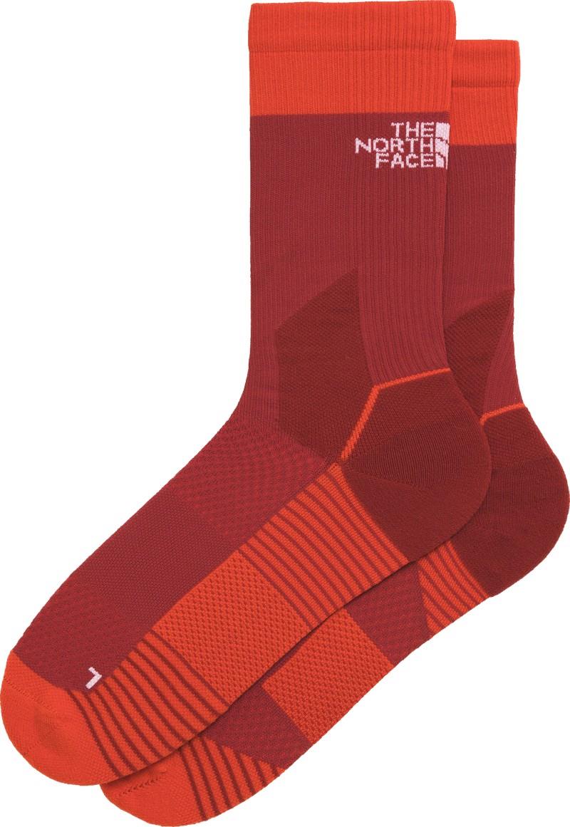 Trail Run Crew Socks - iron clay / lava red 1
