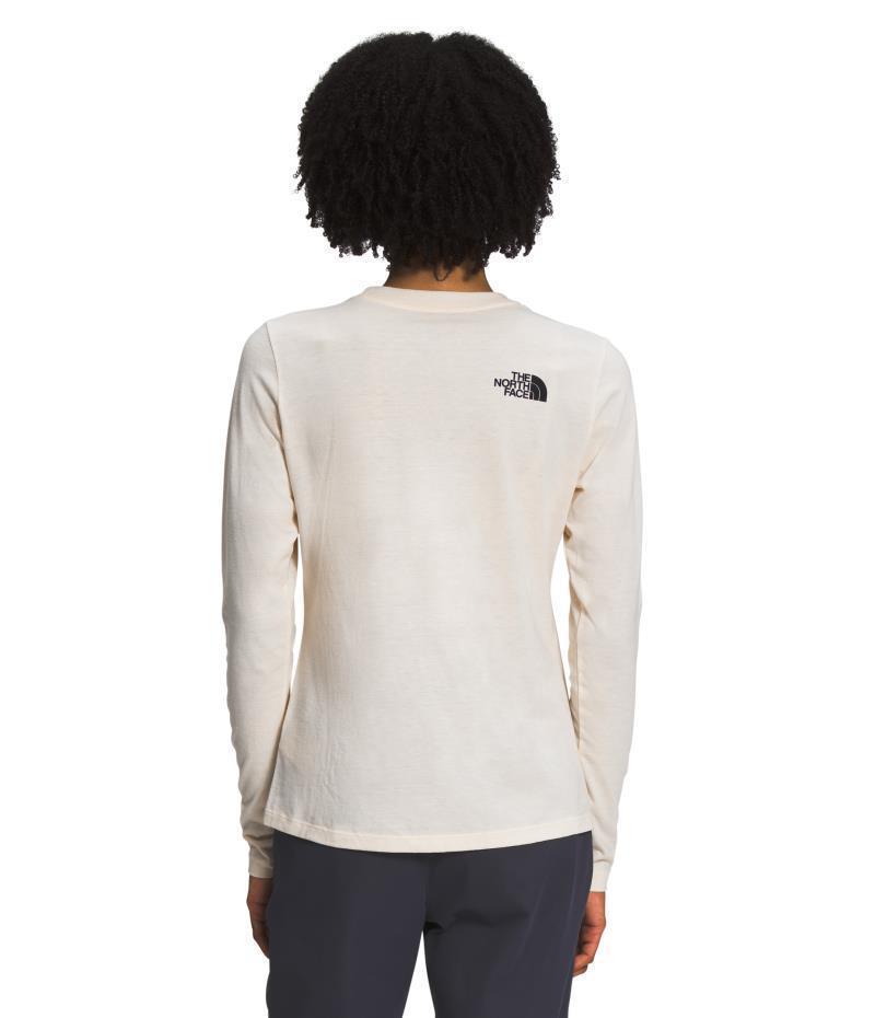 Tri-Blend Bear LS Tee - Womens - Gardenia White Heather / TNF Black 2