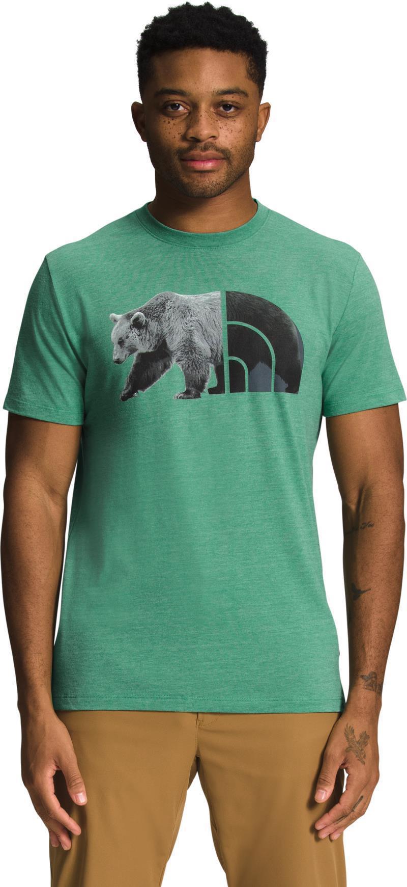 Tri-Blend Bear SS Tee - Mens - Deep Grass Green Heather 1