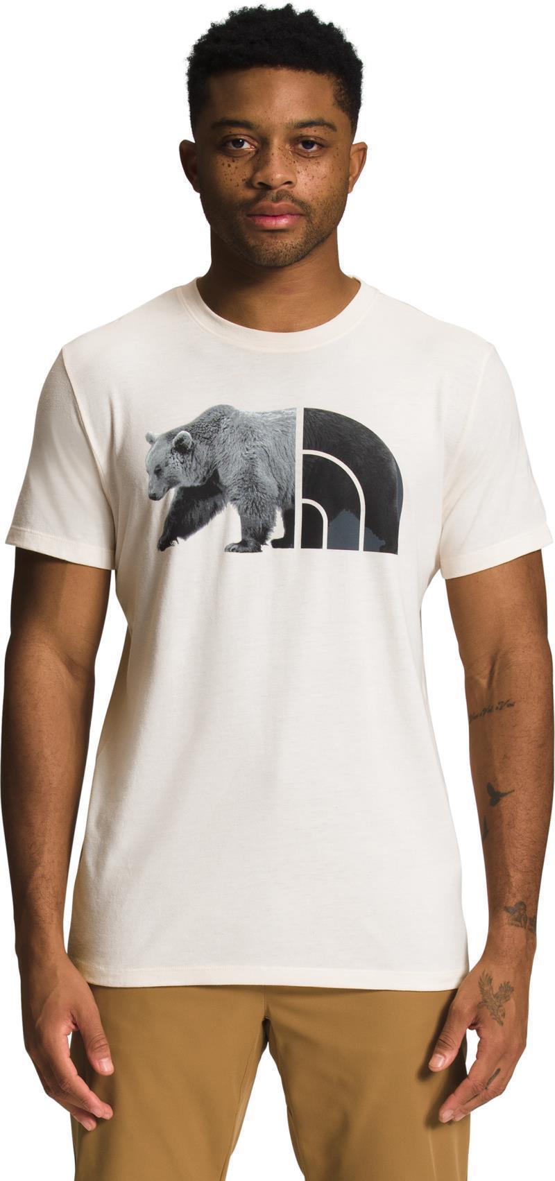 Tri-Blend Bear SS Tee - Mens - Gardenia White Heather 1