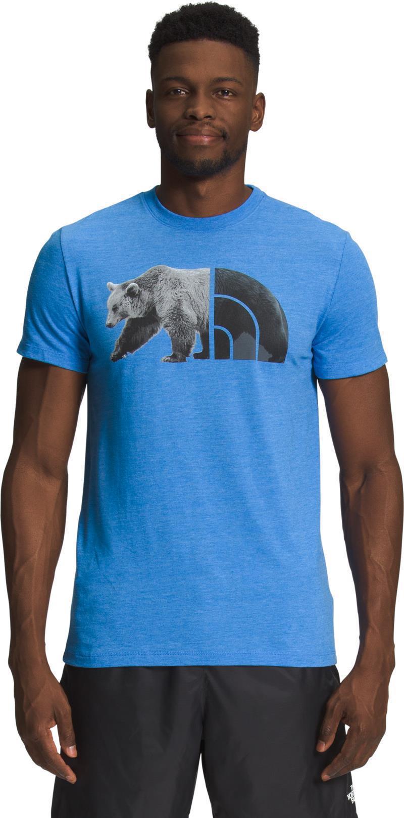 Tri-Blend Bear SS Tee - Mens - Super Sonic Blue Heather 1