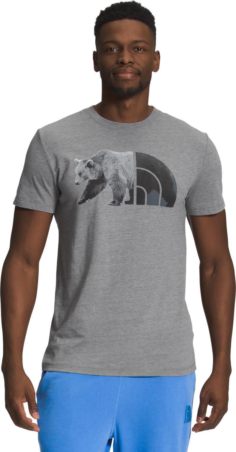 Tri-Blend Bear SS Tee - Mens - TNF Medium Grey Heather 1