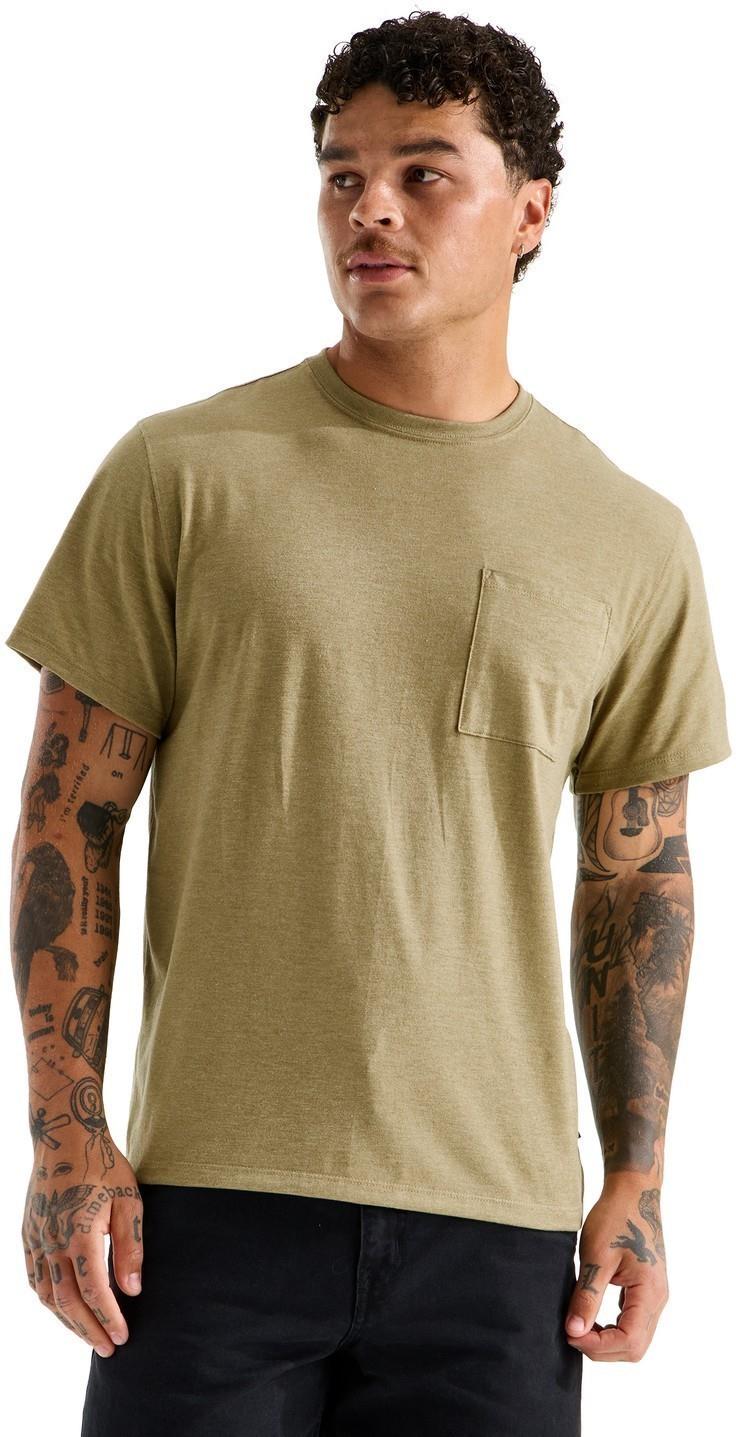 Tri-Blend Pocket SS Tee - Mens - cedar white heather 1