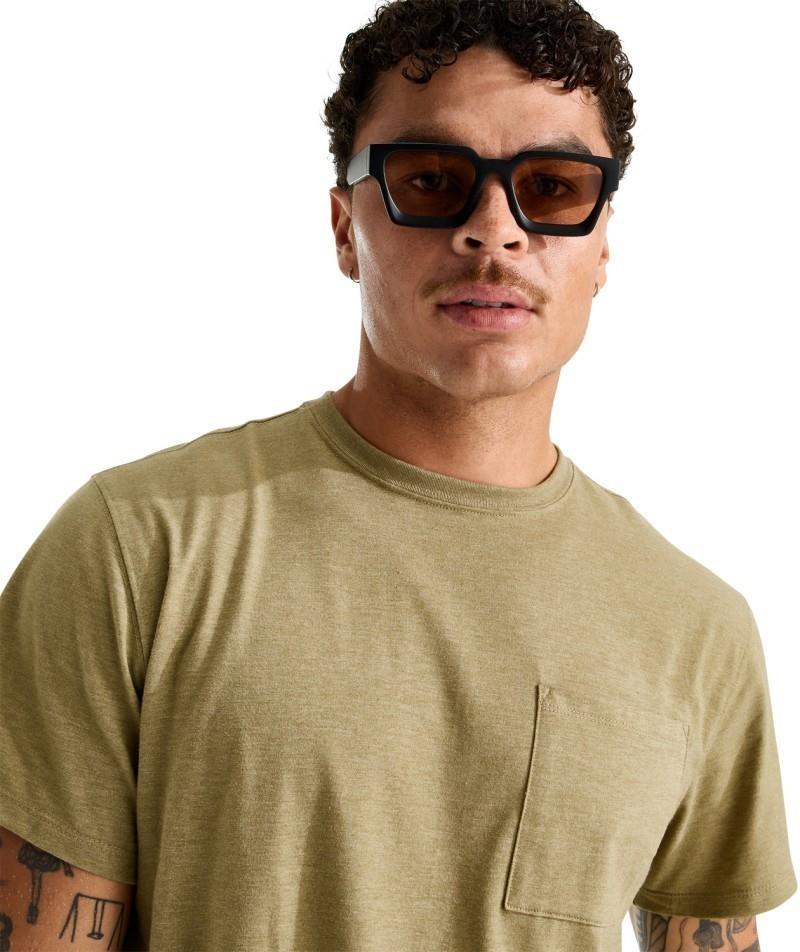 Tri-Blend Pocket SS Tee - Mens - cedar white heather 1