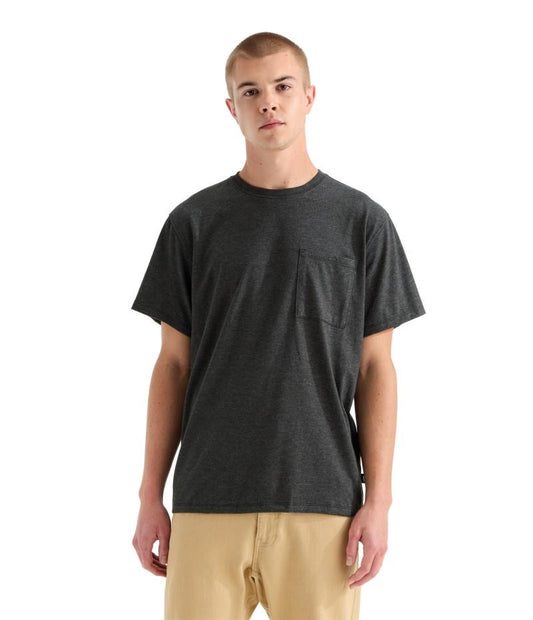 Tri-Blend Pocket SS Tee - Mens - tnf black heather 1