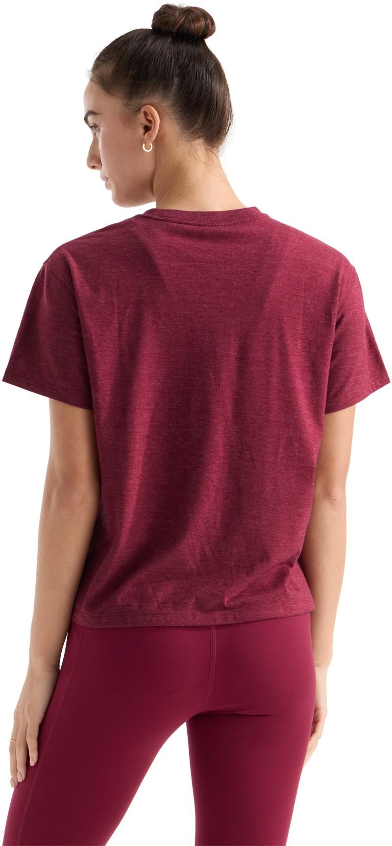 Tri-Blend Pocket SS Tee - Womens - burgundy crush white heather 1