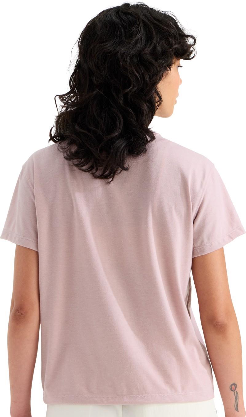 Tri-Blend Pocket SS Tee - Womens - metal pink white heather 1