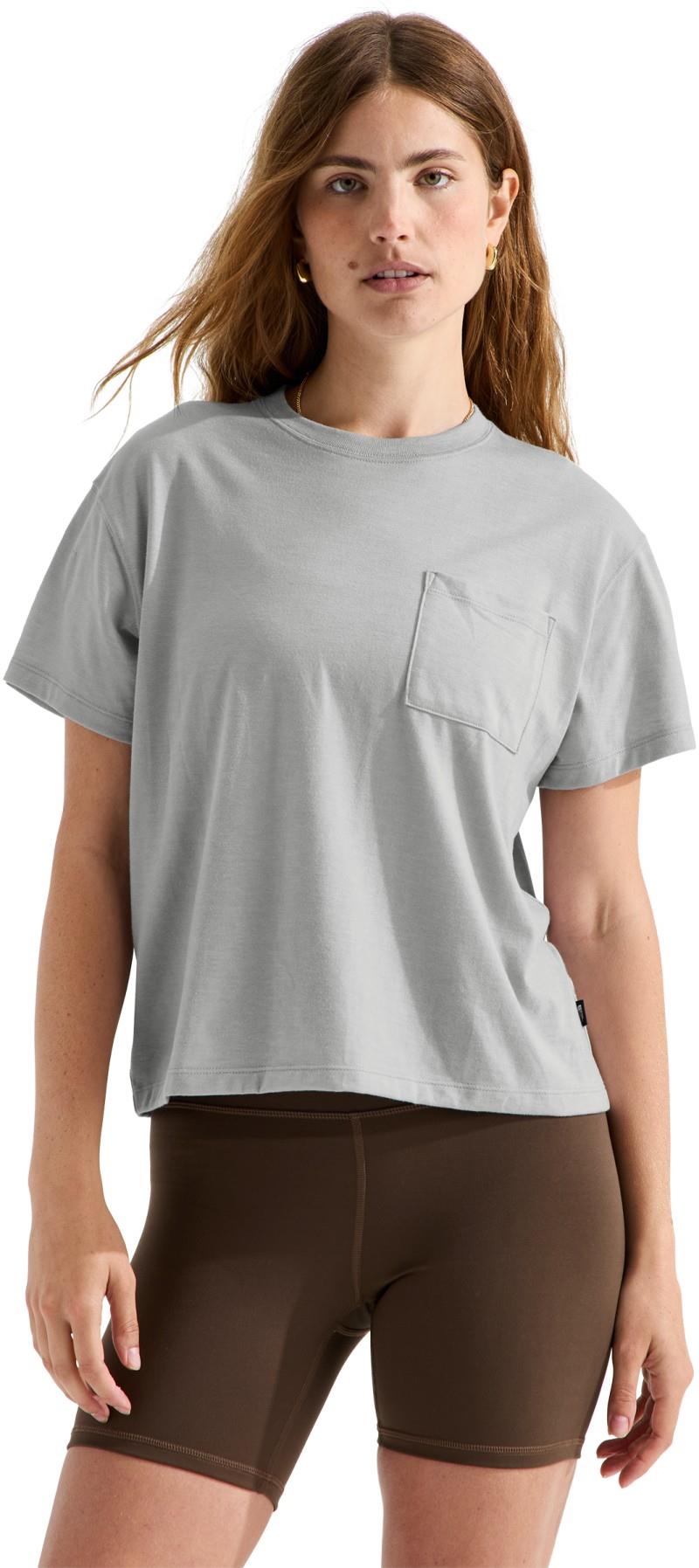 Tri-Blend Pocket SS Tee - Womens - tnf light grey heather 1