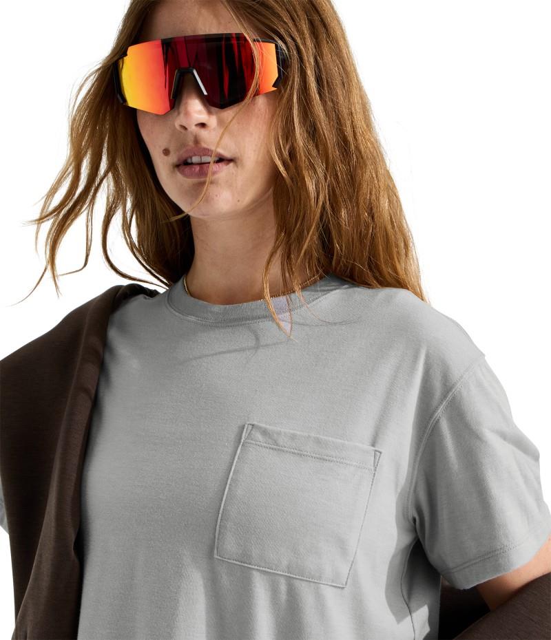 Tri-Blend Pocket SS Tee - Womens - tnf light grey heather 1