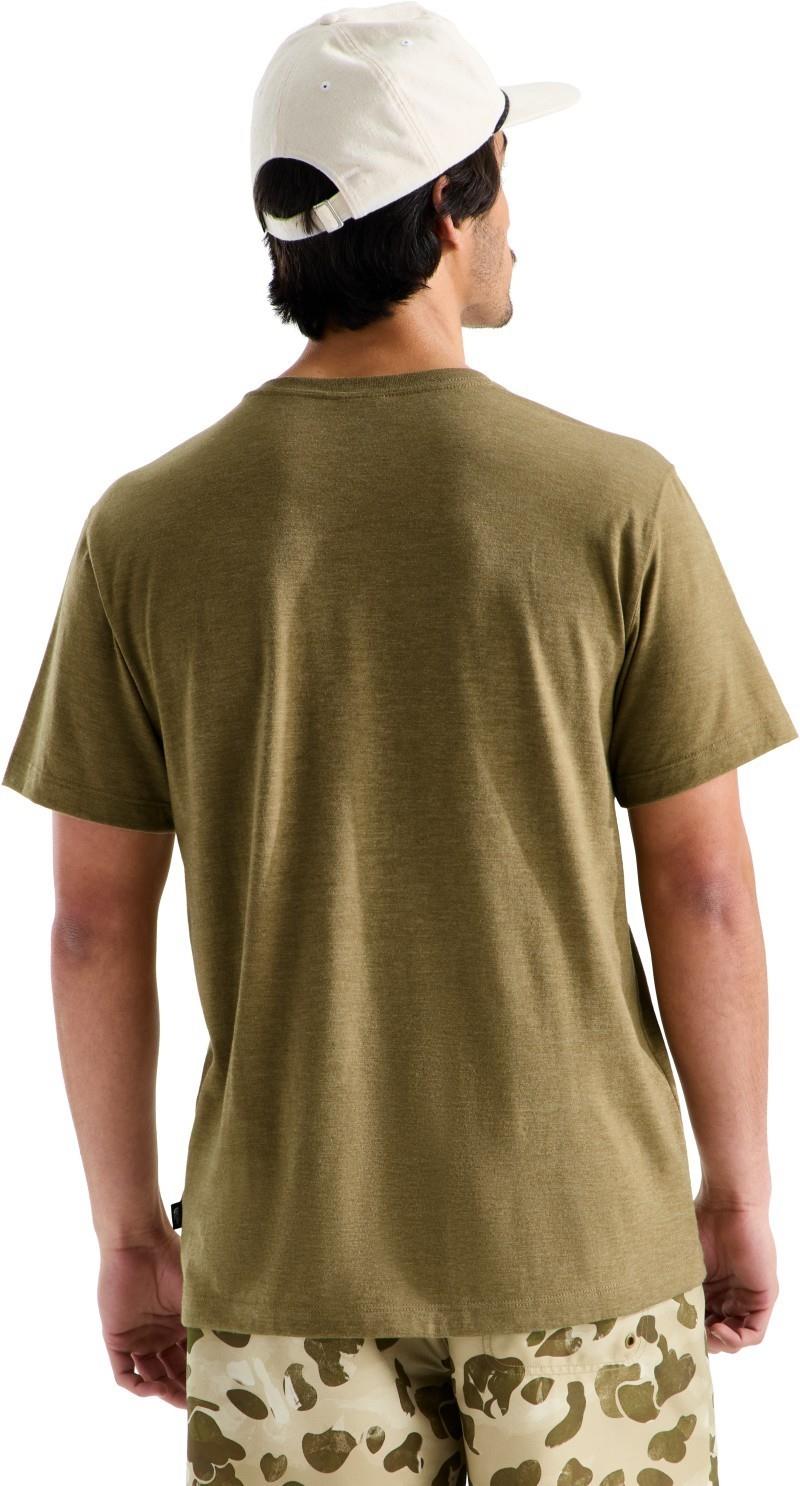 Tri-Blend SS Henley - Mens - cedar white heather 1