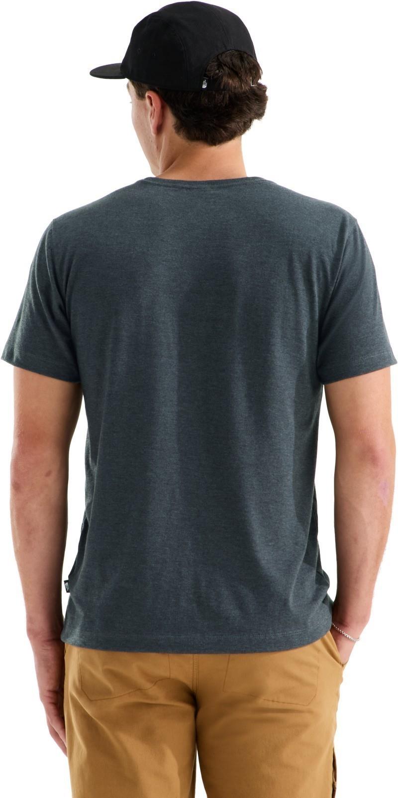 Tri-Blend SS Henley - Mens - tnf dark grey heather 1
