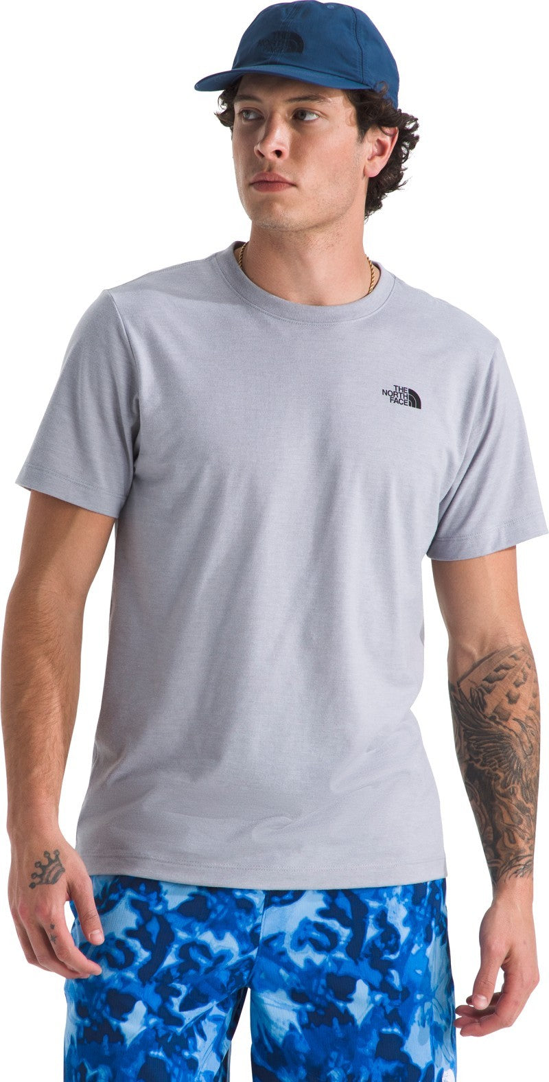Tri-Blend SS Tee - Mens - tnf light grey heather 1