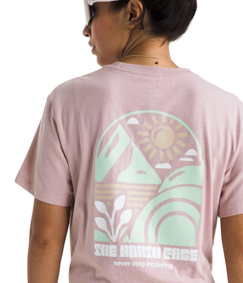 Tri-Blend Sun Cutie SS Tee - Womens - metal pink white heather 1