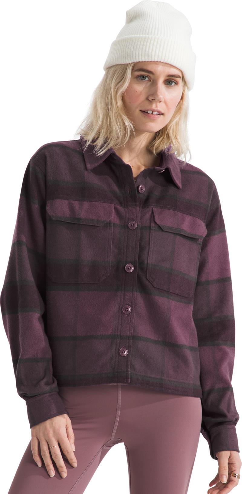 Valley Flannel Shirt - Womens - midnight mauve macro small plaid 1