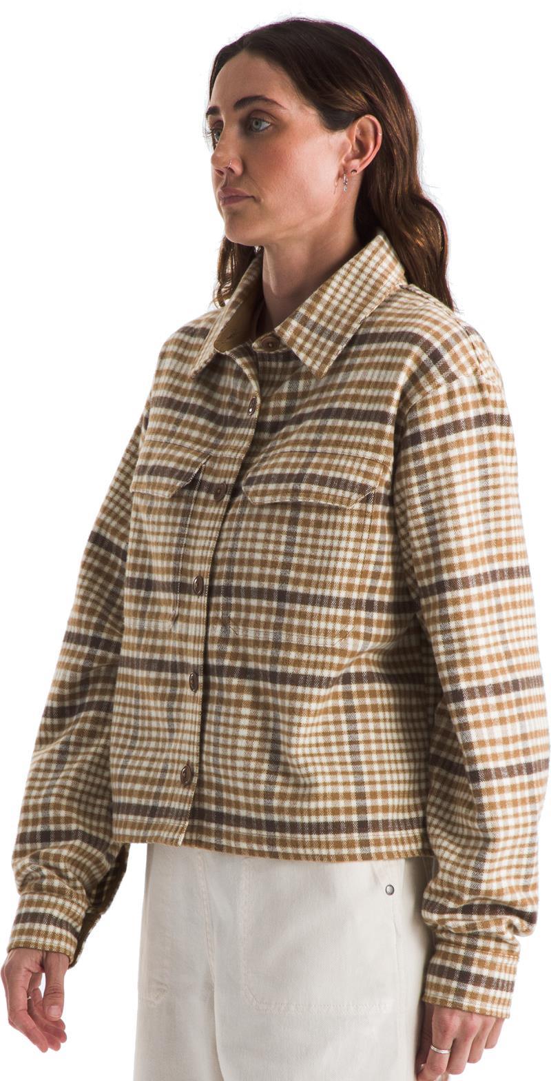 Valley Flannel Shirt - Womens - utility brown nano plaid 1