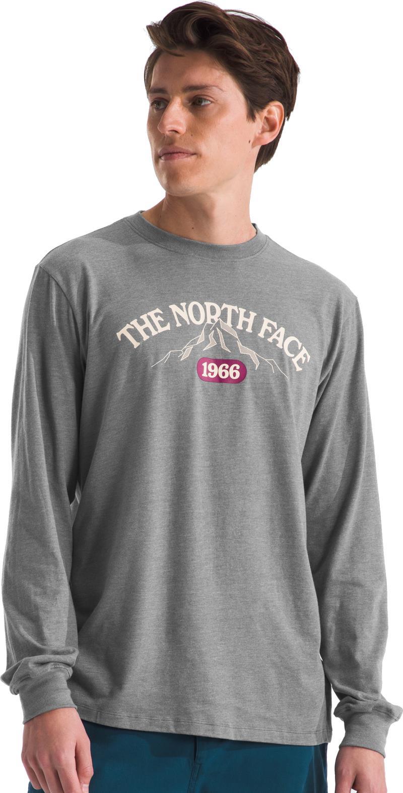 Varsity LS Tee - Mens - tnf medium grey heather 1
