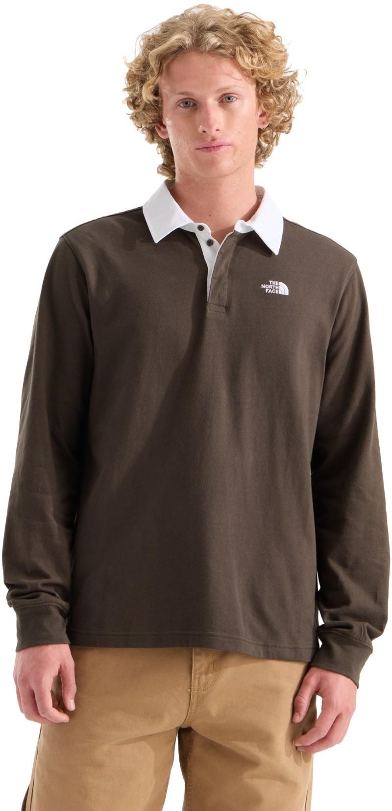 Vista Rugby LS Shirt - Mens - dark chestnut 1