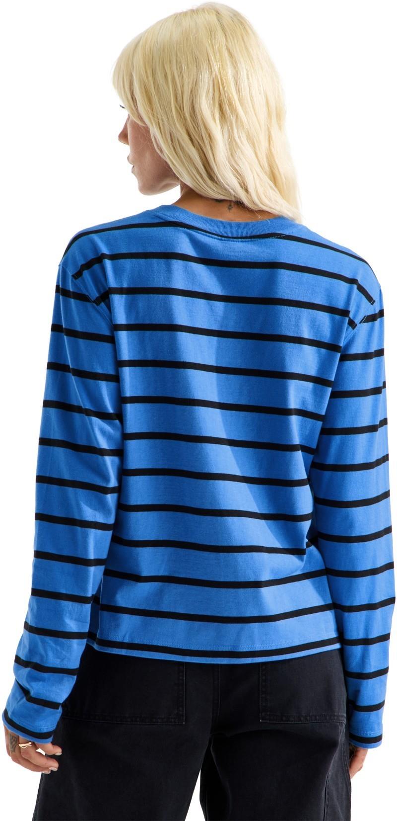 Vista Stripe LS Tee - Womens - active blue tnf open stripe 1