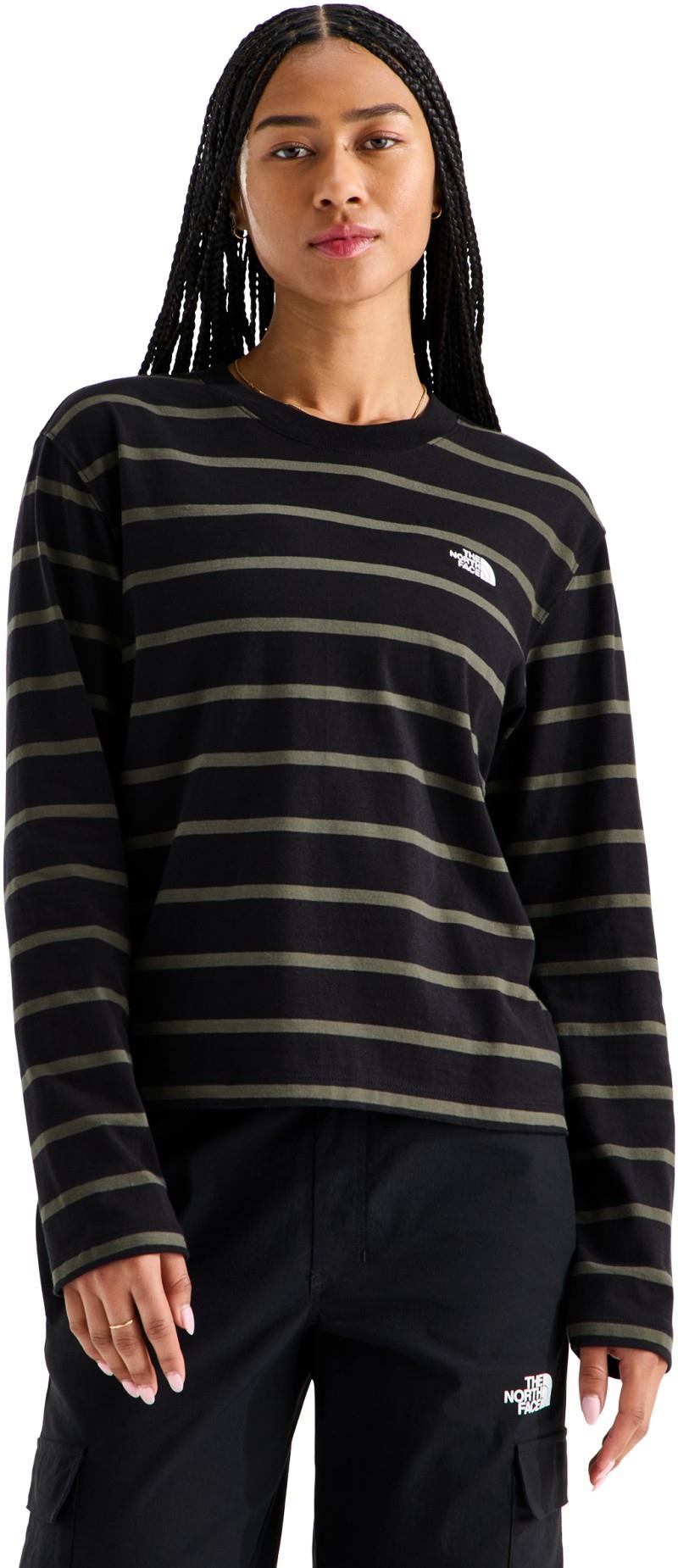 Vista Stripe LS Tee - Womens - tnf black tnf open stripe 1