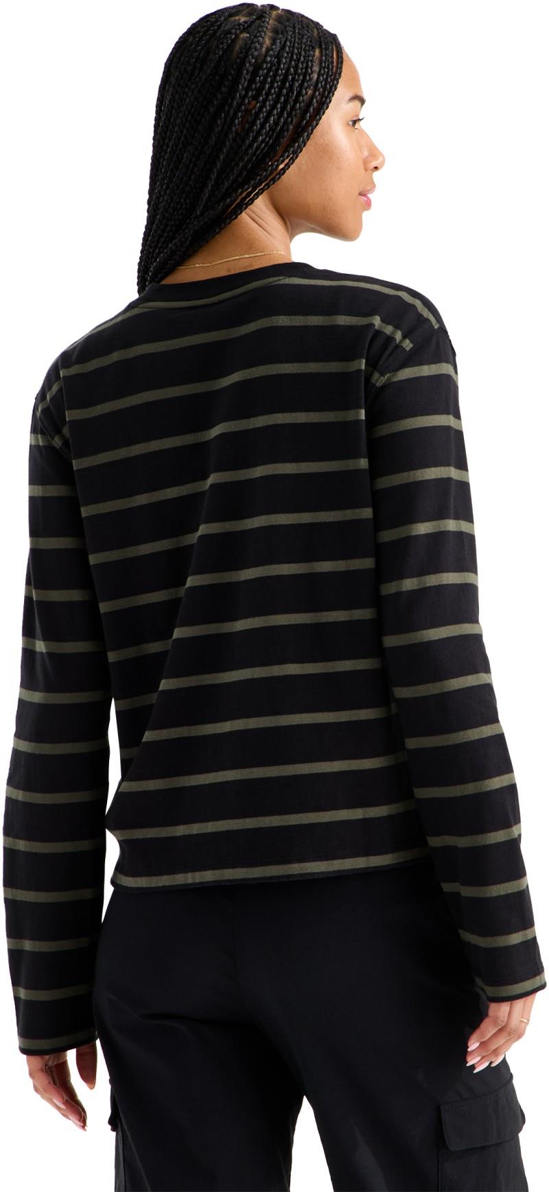 Vista Stripe LS Tee - Womens - tnf black tnf open stripe 1