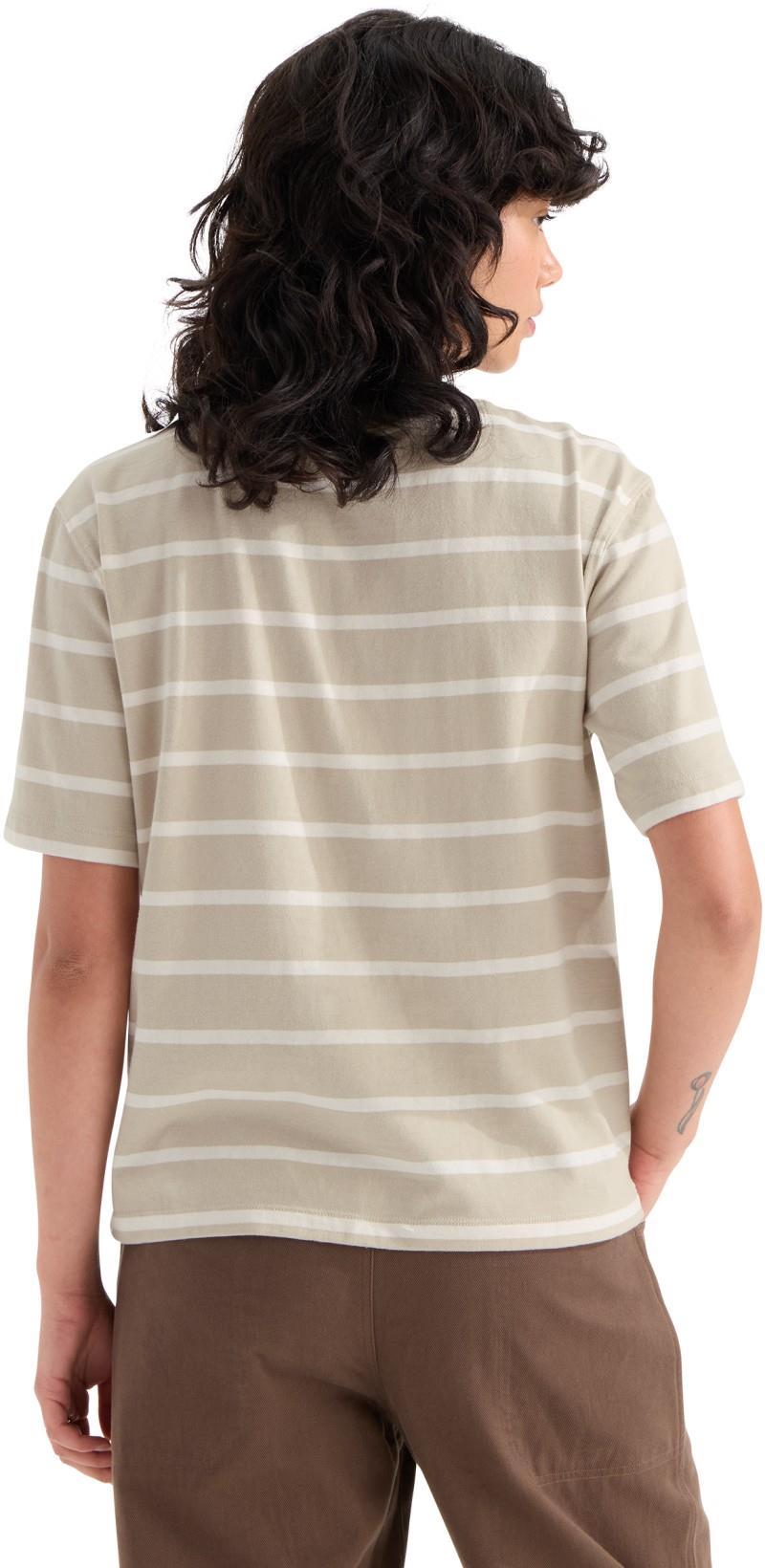 Vista Stripe SS Tee - Womens - timeless taupe tnf open stripe 1
