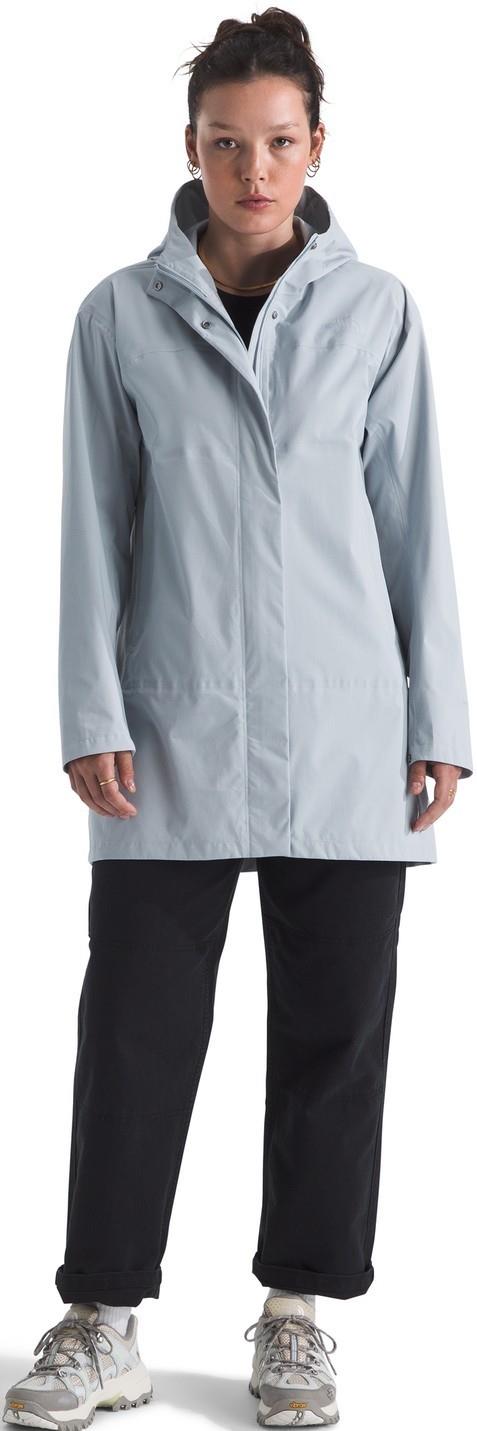 Voyage Rain 3L Hooded Parka - Womens - frost grey 1