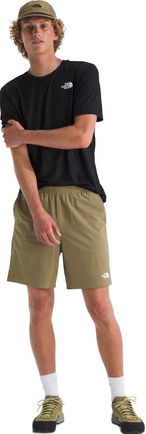 Wander 2-in-1 Shorts, 7" Inseam - Mens - cedar / tnf black 1