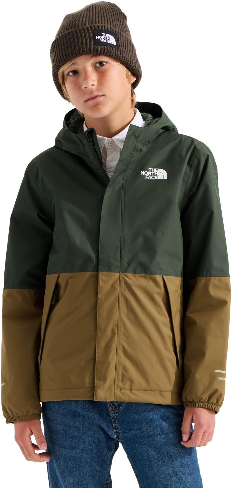 Warm Antora Rain Jacket - Boys - bottle green / caraway seed 1