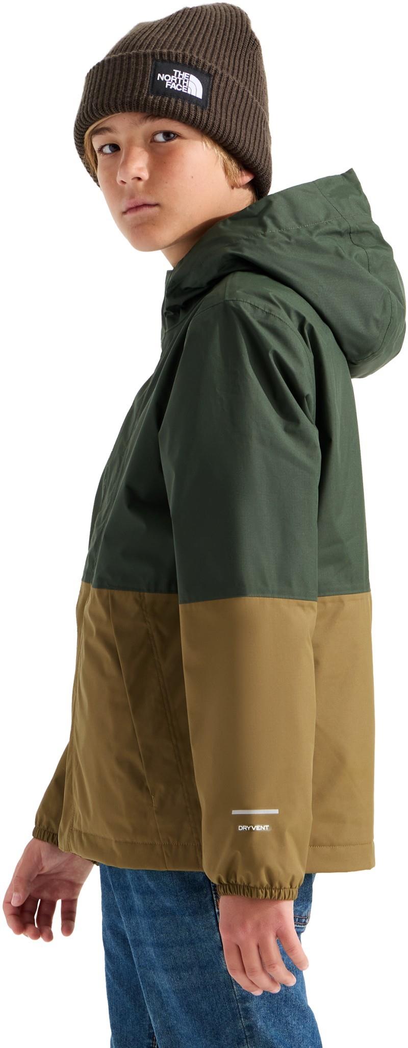 Warm Antora Rain Jacket - Boys - bottle green / caraway seed 1