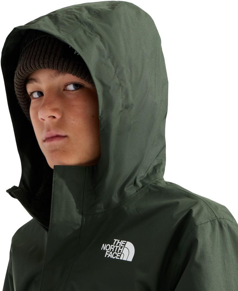 Warm Antora Rain Jacket - Boys - bottle green / caraway seed 1