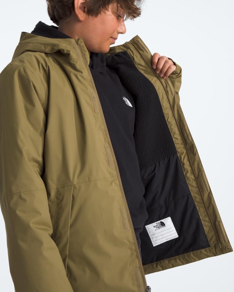Warm Antora Rain Jacket - Boys - cedar 1