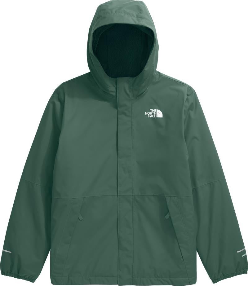 Warm Antora Rain Jacket - Boys - duck green 1