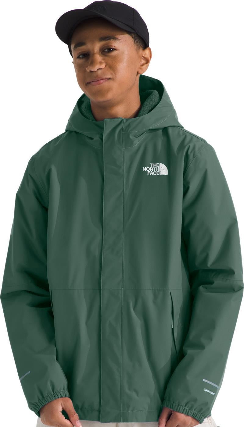 Warm Antora Rain Jacket - Boys - duck green 1