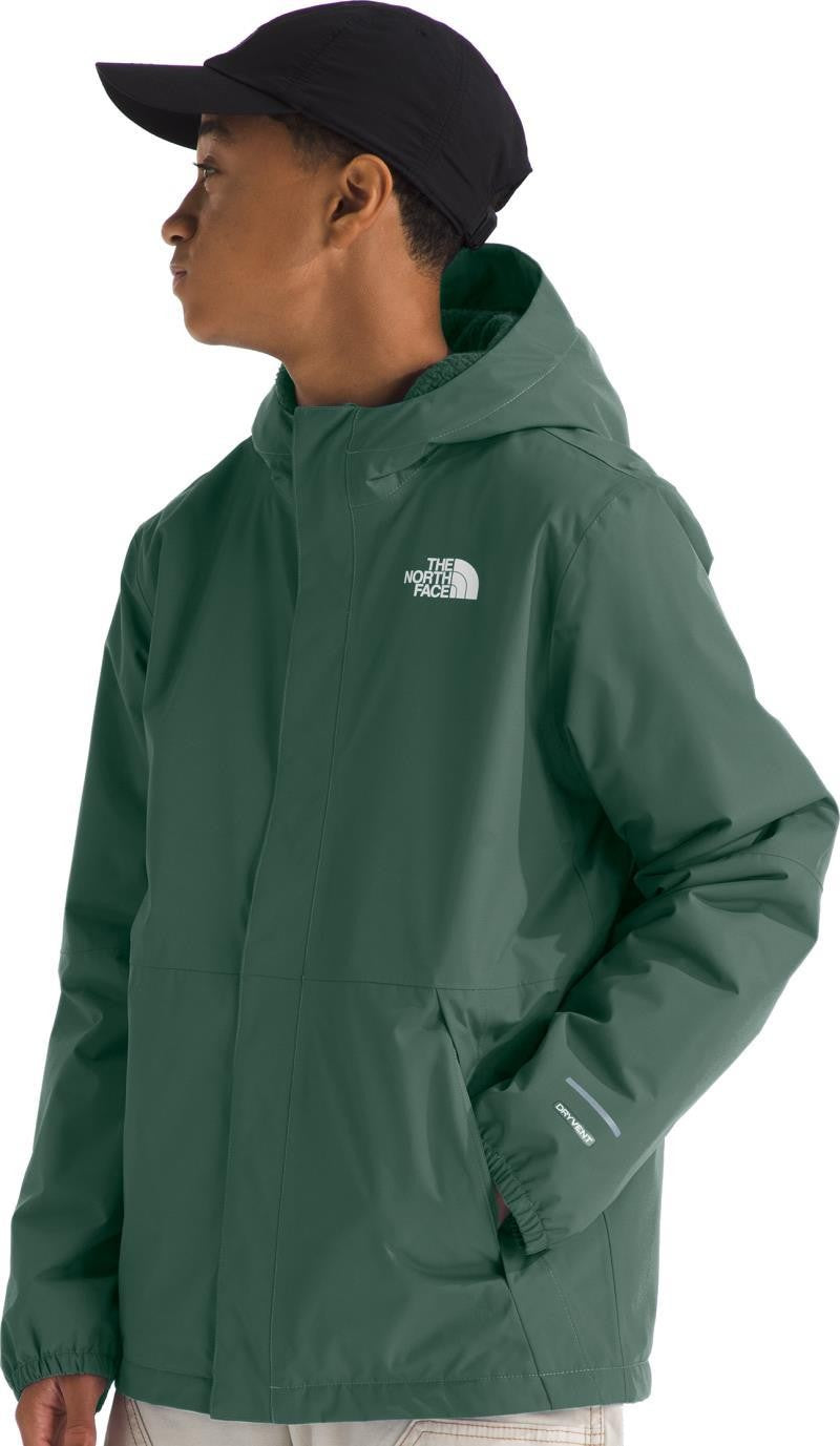 Warm Antora Rain Jacket - Boys - duck green 1