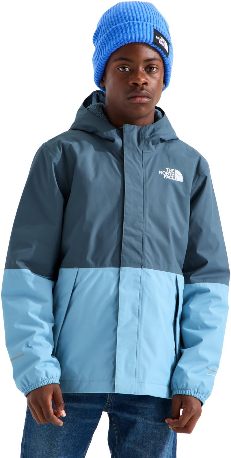 Warm Antora Rain Jacket - Boys - granite grey / pale teal 1