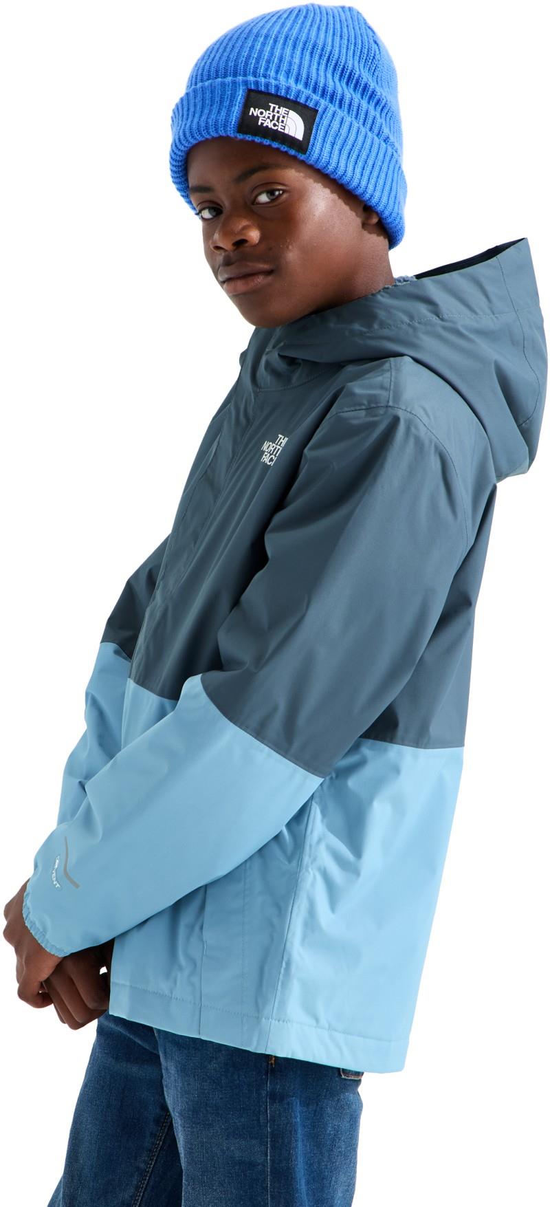 Warm Antora Rain Jacket - Boys - granite grey / pale teal 1