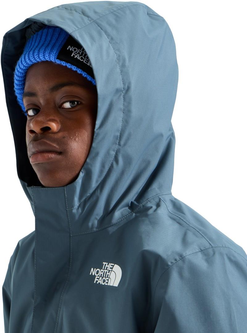Warm Antora Rain Jacket - Boys - granite grey / pale teal 1